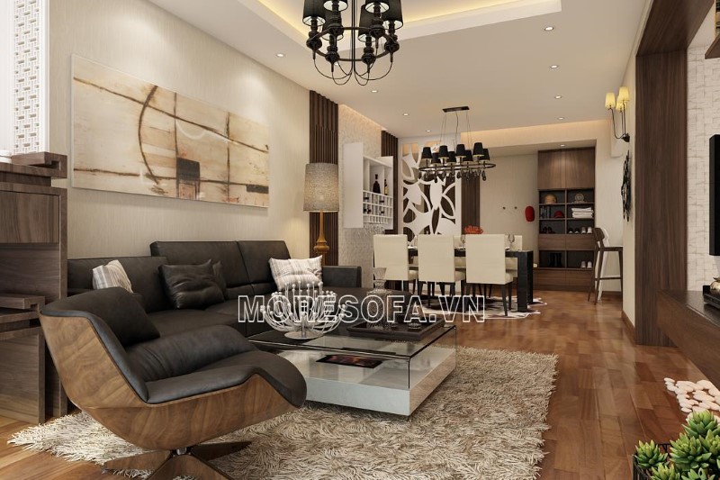 Ghế sofa góc da thật